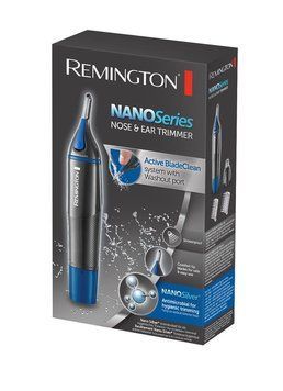Триммер Remington Nano Series, для носа и ушей, ААх1, насадок-3, сталь, черно-синий NE3850 фото