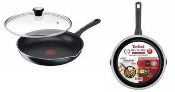 Сковорода с крышкой Tefal Day by Day, 20см, с крышкой, алюминий, бакелит, стекло, черный B5580223UA фото