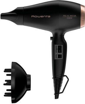 Фен Rowenta Compact PRO+, 2200Вт, 2 режима, диффузор, иониз-я, хол. обдув, черный CV6930F0 фото