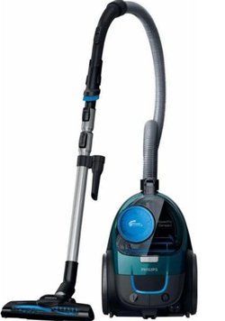 Пилосос Philips контейнерний 3000 series , 900Вт, конт пил -1,5л, НЕРА, турбощітка, чорно-зелений FC9334/09 фото