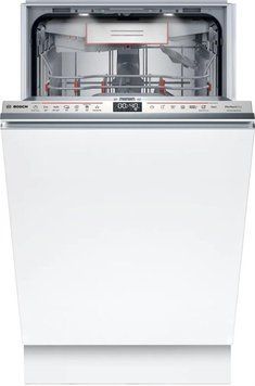 Посудомоечная машина Bosch встраиваемая, 10компл., A+, 45см, дисплей, 3я корзина, Zeolith, белый SPV6ZMX65K фото