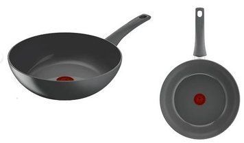 Сковорода ВОК Tefal Renewal, 28см, алюминий, бакелит, серый C4261943 фото