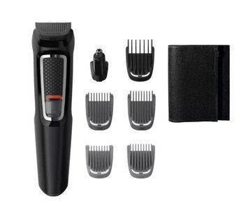 Тример Philips Multigroom series 3000, для бороди, вусів, голови, окантовки, акум., насадок-6, чохол, сталь, чорний MG3720/15 фото
