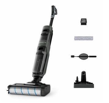 Пилосос Rowenta безпровідний миючий X-Clean 4, 200Вт, конт пил -0.45л, конт для води-0.73л, автон. робота до 50хв, вага-5.4кг, НЕРА, чорний GZ5035WO фото