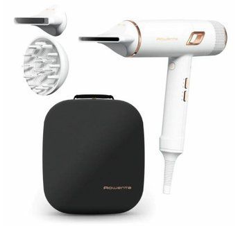 Фен Rowenta Ultimate Experience Maestria, 2000Вт, 3 режима, диффузор, иониз-я, хол. обдув, фирменный кейс, белый CV9910F3 фото