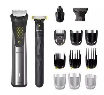 Тример Philips Series 9000, акум., насадок-15, OneBlade в компл., сталь, сірий MG9552/15 фото