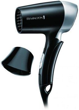 Фен Remington дорожный On The Go, 1400Вт, 2 режима, складная ручка, черный D2400 фото