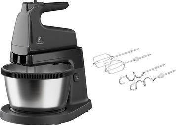 Міксер Electrolux стаціонарний 500Вт, насадки-4, чаша-метал, 3.5л, сірий темний ESM4B фото