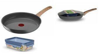 Сковорода Tefal Renew+контейнер Tefal Master Seal Eco,26см, 0.8л, алюминий, бакелит, стекло, серый, прозрачный C4250543 фото