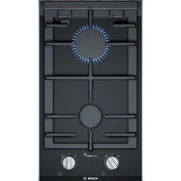 Варочная поверхность Bosch газовая на стекле, 30см, Домино, чугун, черный PRB3A6B70 фото