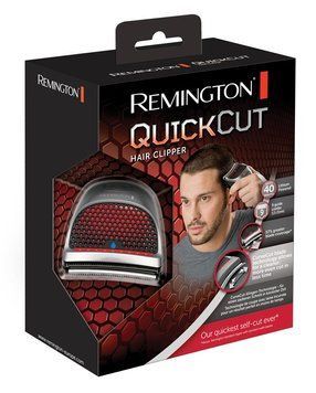Машинка для стрижки Remington QuickCut Hairclipper, мережа+акум., роторний мотор, насадок-9, кейс, сталь, чорно-сріблястий HC4250 фото