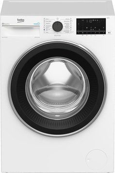 Пральна машина Beko фронтальна, 9кг, 1400, A+++, 55см, дисплей, SMART, пара, інв., білий B3WFU5943W фото