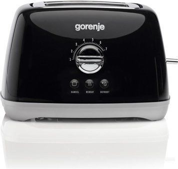 Тостер Gorenje, 900Вт, пластик-метал, чорний T900RLBK фото