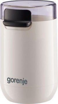 Кавомолка Gorenje роторна 150Вт, об'єм зерен-45г, 3 ступеня помолу, пластик/метал, білий SMK150SW фото
