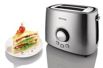 Тостер Gorenje 1000Вт, метал T1000E фото