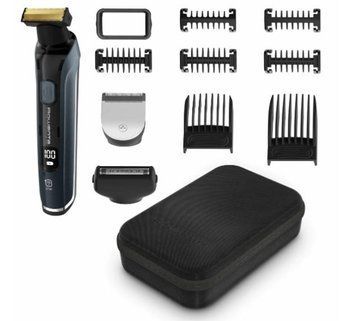 Тример Rowenta Forever Sharp Ultimate, для бороди, вусів, акум., насадок-10, 120 хв. використання, дисплей, сталь, синій TN6204E0 фото