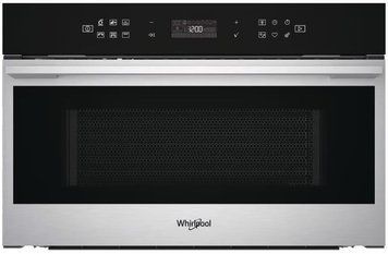 Микроволновая печь Whirlpool встраиваемая, 31л, электронное управление, 1000Вт, гриль, дисплей, нерж W7MD440 фото