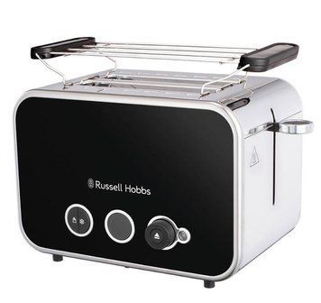 Тостер Russell Hobbs Distinctions 2-Slice 1670Вт, підігрів, розморожування, пластик, чорний 26430-56 фото