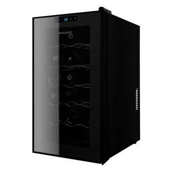 Холодильник Philco для вина, 64х34.5х52, холод.відд.-47л, зон - 1, бут-18, диспл, підсвітка, чорний PW18F фото