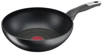 Сковорода ВОК Tefal Unlimited, 28см, алюминий, черный G2551972 фото