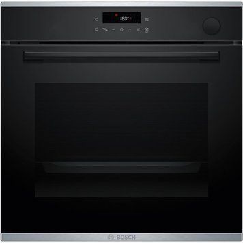 Духова шафа Bosch електрична, 71л, A+, дисплей, конвекція, пара, телескопічні направляючі, чорний HRG232EB3 фото