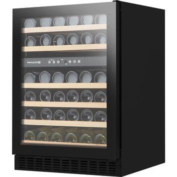 Холодильник Philco для вина, 81.3 х 59.5 х 57, холод.відд.-135л, зон - 2, бут-46, диспл, підсвітка, чорний PW462GDB фото