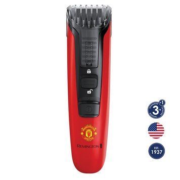 Триммер Remington Beard Boss Manchester United, для бороды и усов, акум., роторный мотор, насадок-1, сталь, красный MB4128 фото
