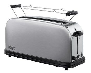 Тостер Russell Hobbs Oxford 1000Вт, довгі слоти, метал, сріблястий 21396-56 фото