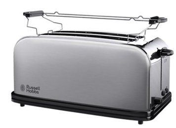 Тостер Russell Hobbs Oxford 1600Вт, довгі слоти на 4 тости, метал, сріблястий 23610-56 фото
